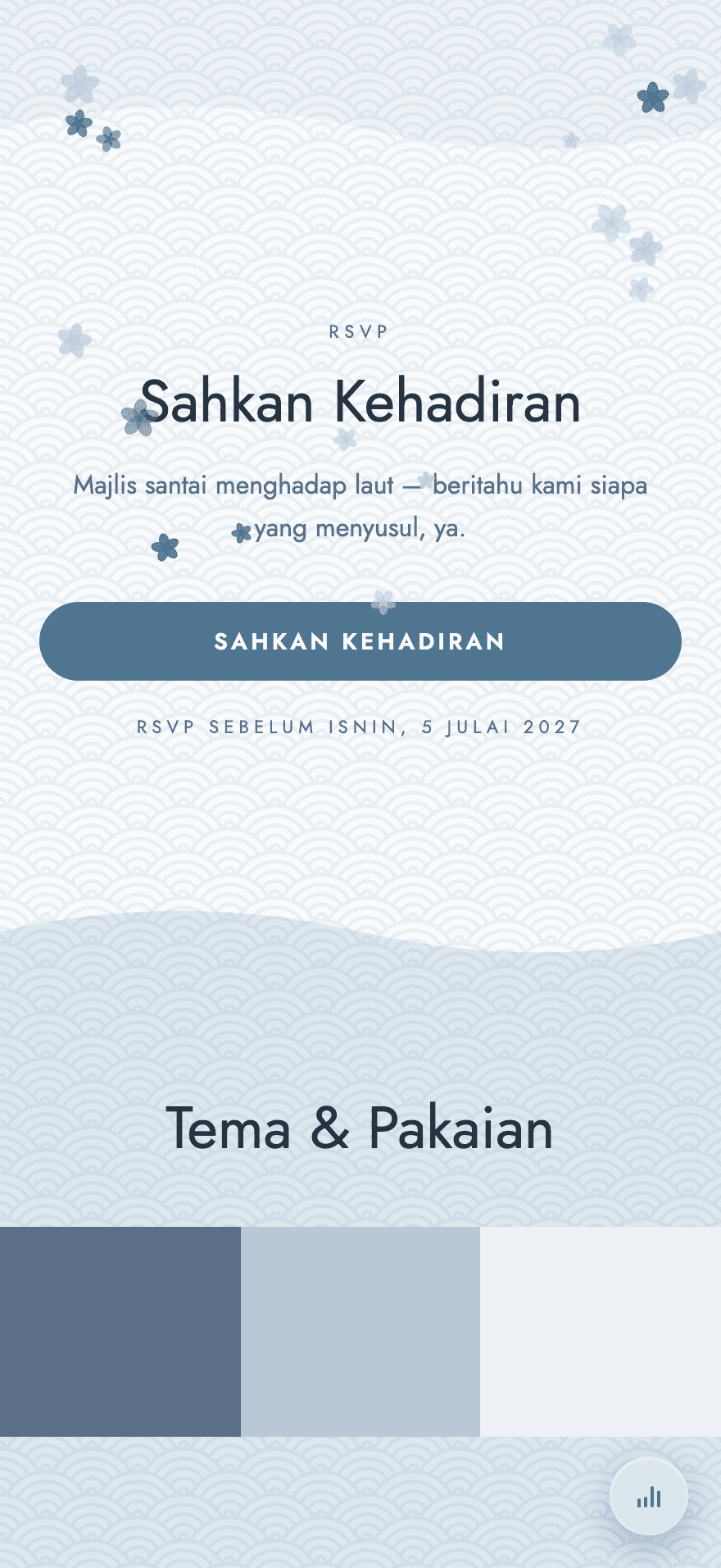 Biru Kabus e-Kad look